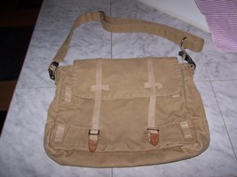 Khaki canvas tennis shoulder strap bag  1  thumb200