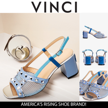 The Linea Blue Leather Women Slingback Sandal image 5