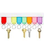 Key Tag Rack Slot Style Plastic Wall Mounted Key Holder Organizer with T... - $189.68 MXN