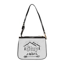 Personalized &quot;Stay Wild&quot; Nature-Inspired Shoulder Bag for Adventurers - £25.11 GBP