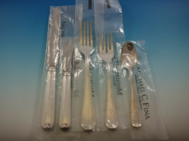 Mauriziano by Schiavon Italy Sterling Silver Flatware Set 12 Dinner 66 PC New - £6,144.19 GBP