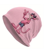 Pink Panther Cartoon Beanie Cap Funky Style, Stretchy Spandex/Poly Blend - $213.82 MXN