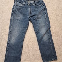 Levis 514 Jeans Mens Size 36x30 Blue Measures 34/28 Distressed  - £13.02 GBP