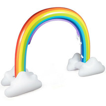 Inflatable Rainbow Sprinkler Backyard Games Outside Water Toy Yard - Col... - $2,208.95 MXN