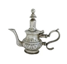 Moroccan Teapot Vintage Silver Sterling Antique Small Tea Kettle Handmad... - $12,081.73 MXN