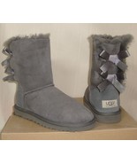 UGG Australia Gray BAILEY BOW Boots Women&#39;s Size US 5,EU 36 NEW #1002954... - $113.84