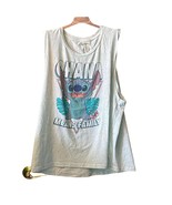 Disney Stitch 3XL Womens Tank Top Ohana Means Family Hawaiian Summer Shirt - £7.90 GBP