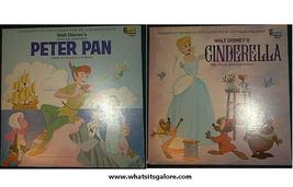 Disney Record Album Lp Peter Pan / Jiminy Cricket / Cinderella - £9.62 GBP