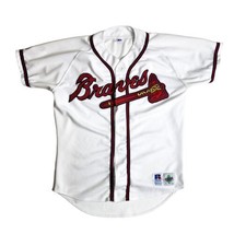 Vintage Atlanta Braves Diamond Collection Russell Athletic MLB Jersey Size 44 - £54.77 GBP