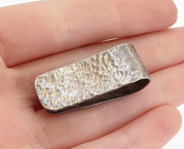 925 Sterling Silver - Vintage Antique Hammered Oxidized Brooch Pin - BP2471 - £45.61 GBP