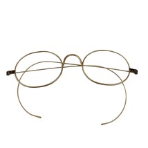 Antique Optical Oval Glasses Frames Gold Tone 1930s Estate Find Eyeglasses - £19.03 GBP