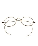 Antique Optical Oval Glasses Frames Gold Tone 1930s Estate Find Eyeglasses - £19.11 GBP