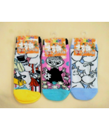 Three Pairs New Women&#39;s Japan Moomin Characters Cotton Ankle Socks One S... - $130.99 MXN