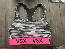 VSX Sports Bra Large Pink Black The Player by Victoria&#39;s Secret Racerbac... - $10.84