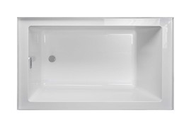 Jacuzzi Linea 60x30 Acrylic Soaking Bathtub for3 Wall Alcove, RT Drain - £627.63 GBP
