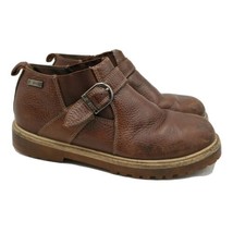 Buffalino Chukka Ankle Desert B Boots Size 8.5 Brown Leather Buckle Slip On - £38.88 GBP