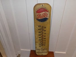 Vintage 1956 Pepsi Cola Embossed Thermometer - $341.55