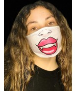Face Mask Washable Reusable Cartoon Sexy Vampire Smile Colorfull Light F... - $170.30 MXN