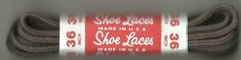 36&quot; Unwaxed COTTON 4 5 eyelet rOund SHOE Laces BROWN Casual or Dress Mit... - $21.31