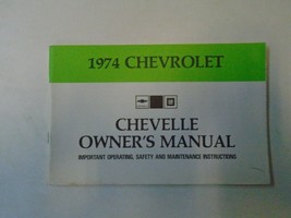 1974 Chevrolet Chevy Chevelle Propriétaires Manuel OEM - $7.75