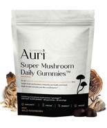 Auri Super Mushroom Gummies - Daily Mushroom Supplement 12 Mushroom 60 G... - €17,05 EUR