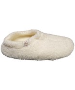 HomeTop Fuzzy Curly Faux Fur Slippers Womens Size S 5-6 White Slip on EUC - $18.49