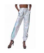 Loose Shiny Holographic Rave Pants - £26.19 GBP