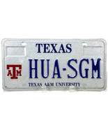 Texas A&amp;M University License Plate- HUA-SGM -Expired - $79.48