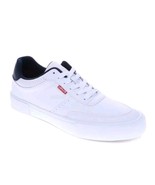 New Levi&#39;s Munro  White/Navy Low top Sneakers  Size 12M - $620.60 MXN
