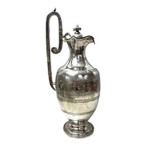 1885 English Sterling Silver Ewer Decanter Classical Engraved Roberts &amp; Belk B9 - £1,312.91 GBP