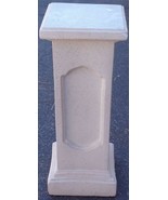 Molded Plaster Pillar Plant Stand – VGC – GREAT LIGHT SPECKLED FINISH–DE... - £70.05 GBP