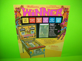 Winner Pinball Machine Flyer 1972 Original Horse Racing Theme Artwork - £29.85 GBP