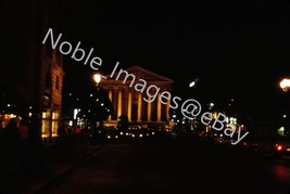 1970 La Madeleine Street Scene at Night Paris Ektachrome 35mm Slide - $3.47