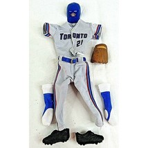 Roger Clemens Baseball Doll Uniform Toronto Blue Jays 21 Outfit 12" Accessories - $28.40