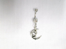 Sexy Fantasy Hot Woman Girl Riding Naughty Moon Man 14g Belly Ring Barbell - £4.86 GBP