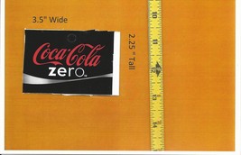 Medium Square Size Coca Cola ZERO LOGO Soda Vending Machine Flavor Strip - £3.18 GBP