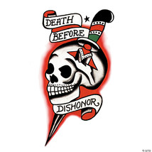 Tattoo vintage db4 dishonor skull - $900.17 MXN