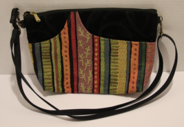 Danny K Beverly Hills Tapestry Crossbody Bag Shoulder Bag Multicolor Stripe - £19.76 GBP