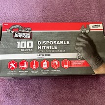 Grease Monkey 23890 Disposable Nitrile Gloves, Size Large - 100 Piece - £11.72 GBP