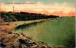 Lower Mt Hope Bay Fall River Massachusetts MA UNP Unused DB Postcard L10 - £3.12 GBP