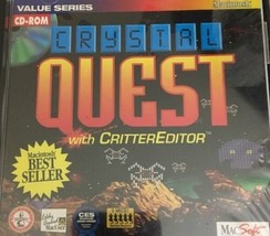Crystal Quest W CritterEditor-PC CD-ROM-Mac Soft Best Seller-RARE-SHIPS N 24 Hrs - £178.03 GBP