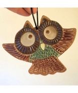 Owl Christmas Ornament Pottery Hand Made - $407.48 MXN