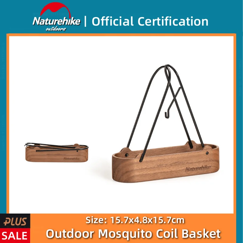 Naturehike Solid Wood Mosquito Coil Basket Ultra Light 99g Outdoor Camping - £36.80 GBP