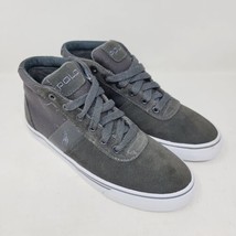 Polo Ralph Lauren Hanford Men&#39;s Sneakers Sz 7 D Mid Top Casual Gray shoes - £30.71 GBP