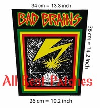 Bad Brains Big back patch 100% Canvas,punk,hardcore,Sick of it all,Agnostic - £23.98 GBP