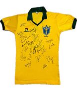 Brazil National Soccer Team Signed Jersey Autographed By Whole Team 1986 - $21,607.73 MXN