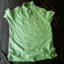 Southern Proper Green Cotton Pocket Button Up Polo Shirt Men&#39;s Large - $13.19
