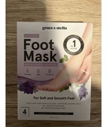Grace &amp; Stella Dr. Pedicure  Foot Peeling Masks 4 Pairs Lavender Exp 9/2... - £13.90 GBP