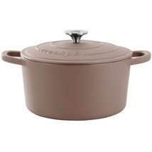 Crockpot Artisan 5 Quart Enameled Cast Iron Dutch Oven in Matte Dusty Pink - $2,693.45 MXN