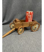 Western Wagon Childs Toy Handcrafted Wood Signed Dan Wallace Berryville ... - £21.95 GBP